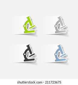 realistic design element: microscope