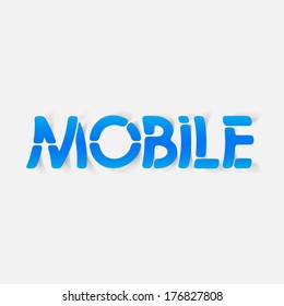 realistic design element: mobile