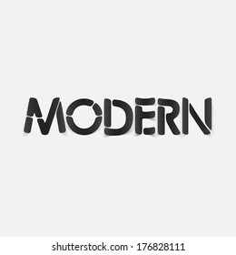 realistic design element: modern