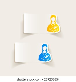 realistic design element. mom