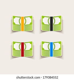 realistic design element: money