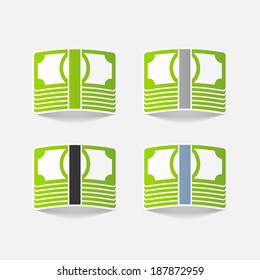 realistic design element: money