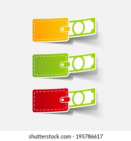 realistic design element: money