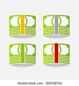realistic design element: money