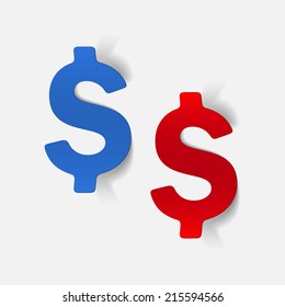 realistic design element: money