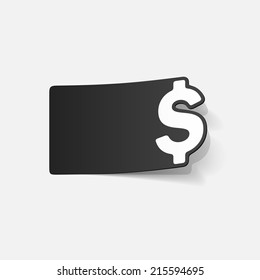 realistic design element: money