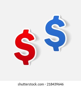 realistic design element: money