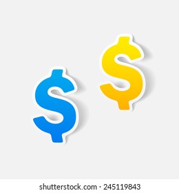 realistic design element: money