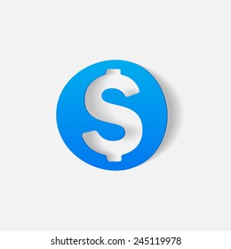 realistic design element: money