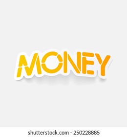 realistic design element: money