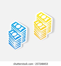 realistic design element: money