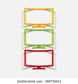 realistic design element: monitor