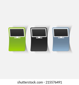 realistic design element: monitor