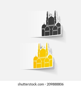realistic design element: mosque