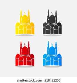 realistic design element: mosque