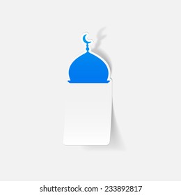 realistic design element: mosque