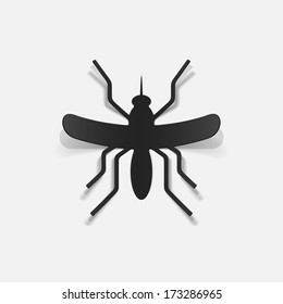 realistic design element: mosquito