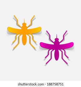 realistic design element: mosquito
