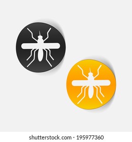 realistic design element: mosquito