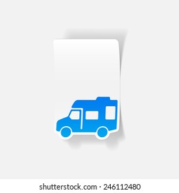 realistic design element: motorhome