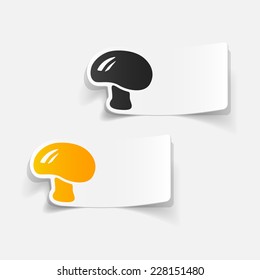 realistic design element: mushroom