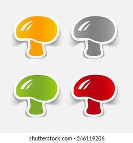 realistic design element: mushroom