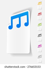 realistic design element. musical note