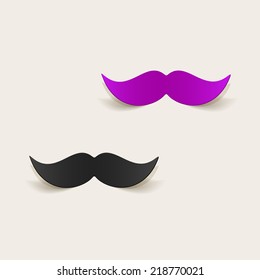 realistic design element: mustache
