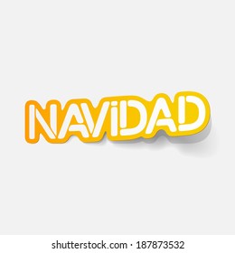 realistic design element: navidad