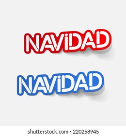 realistic design element: navidad