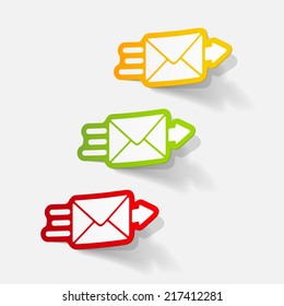 realistic design element: newsletter