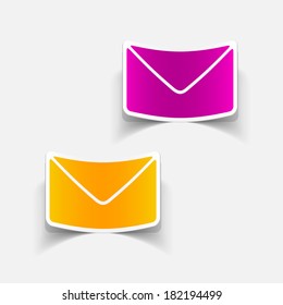 realistic design element: newsletter. Vector Illustration