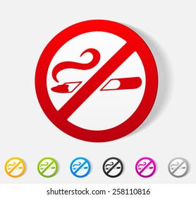 realistic design element. no smoking