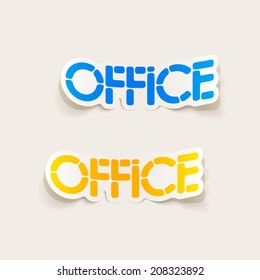 realistic design element: office