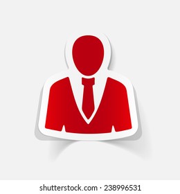 realistic design element: office people