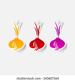 realistic design element: onion