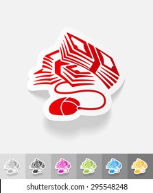 realistic design element. online banking