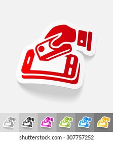realistic design element. online payment