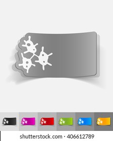 realistic design element. organisms