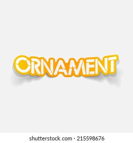 realistic design element: ornament
