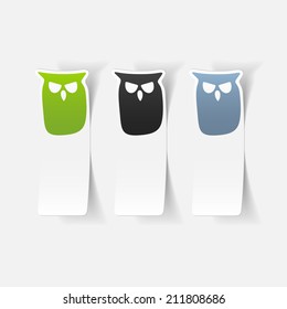 realistic design element: owl