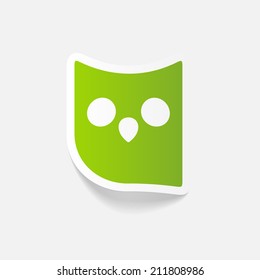 realistic design element: owl