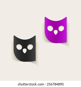 realistic design element: owl