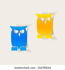 realistic design element: owl