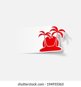realistic design element: palm