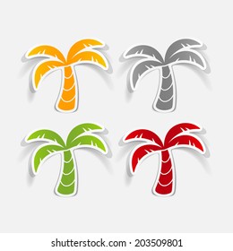 realistic design element: palm