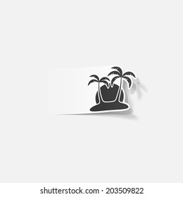 realistic design element: palm