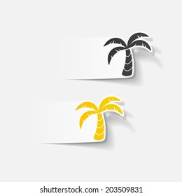 realistic design element: palm