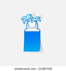 realistic design element: palm