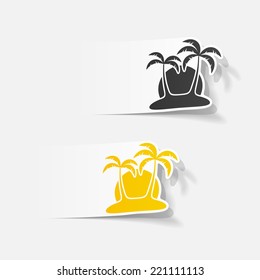 realistic design element: palm